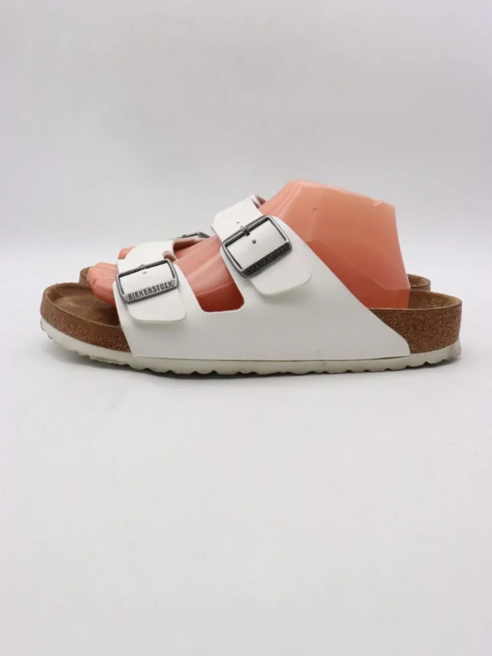 Birkenstock Arizona Birko-Flor EU 42 Womens 11 Mens 9 White Casual Sandals